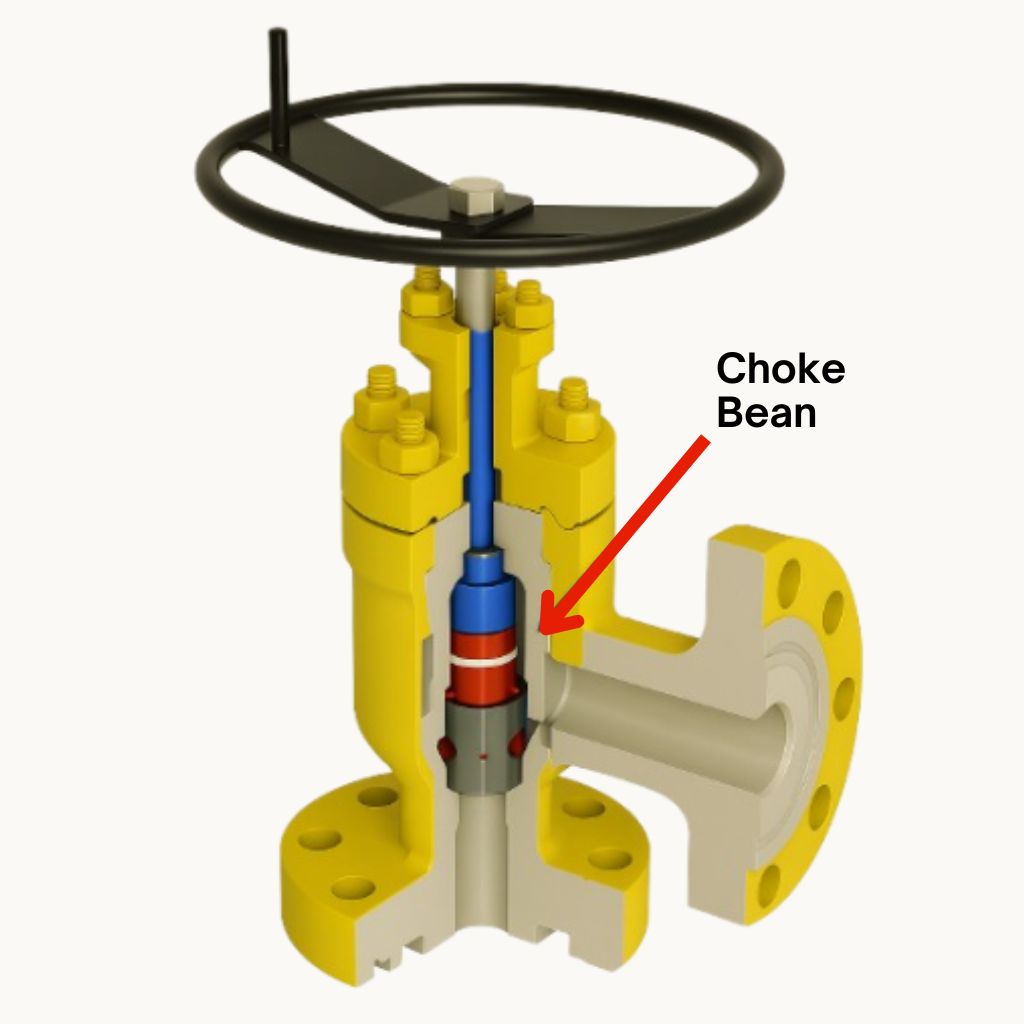 Choke Valve with Choke Bean Labelled - Align MFG Parts Manufacturing